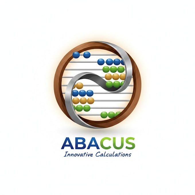 design a creative abacus logo for your brand