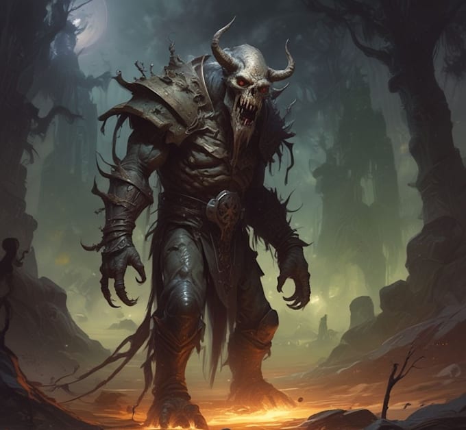 fantasy horror and fantasy horror character