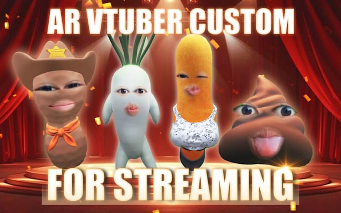 create custom 3d vtuber ar filter for snap camera and lens studio streaming
