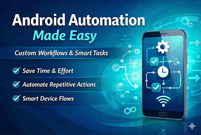 automate your android tasks, web application, and workflows