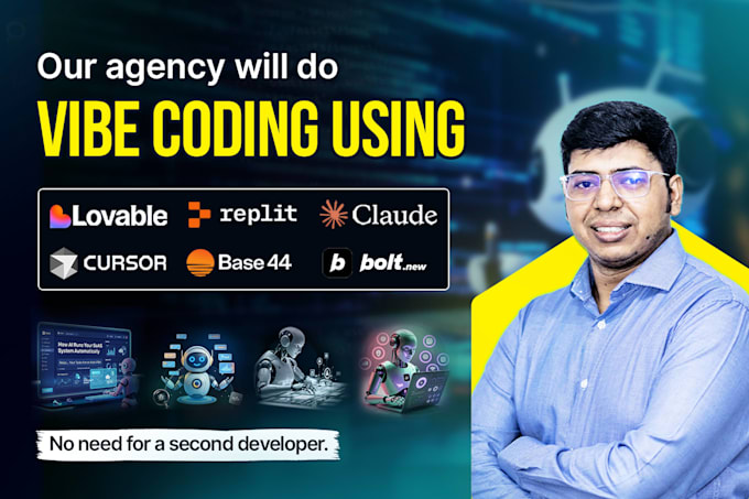 do vibe coding app development using replit, base44, claude, loveable, bolt etc