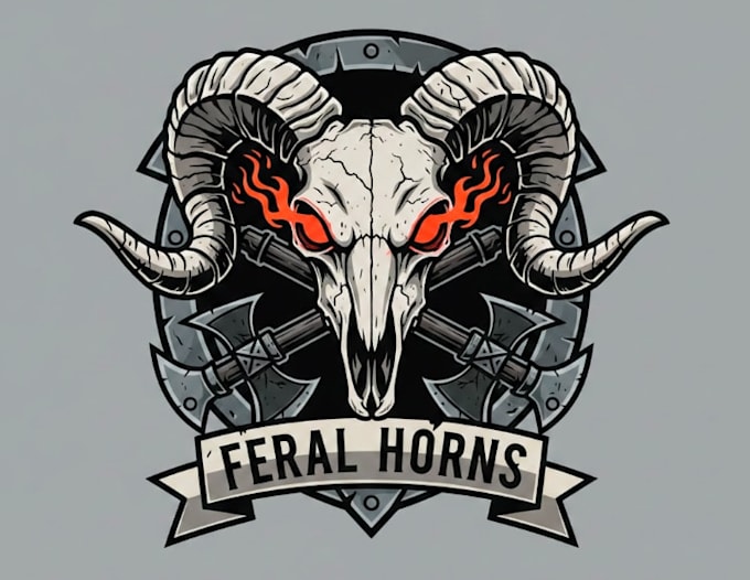 create outstanding ram skull mascot logo with express delivery