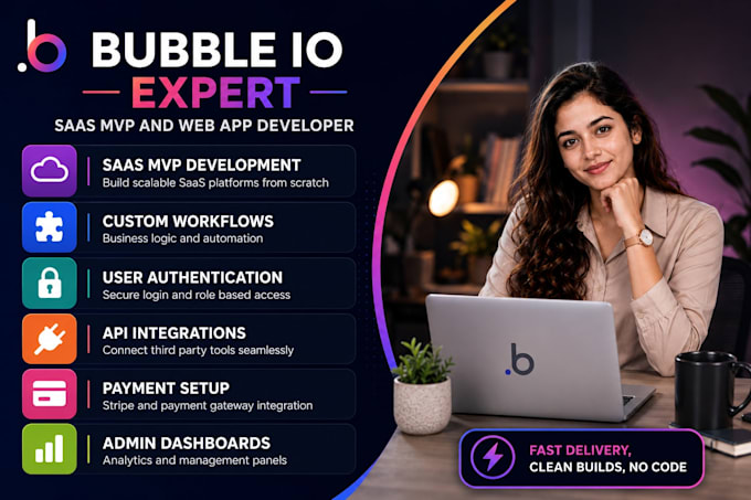 be your bubble io developer for saas mvp and web app