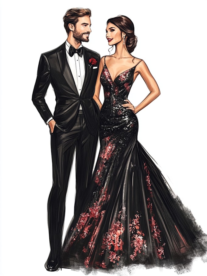 make a fashion illustration