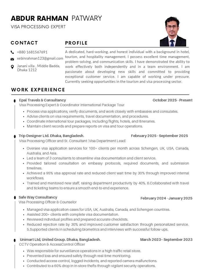 make and design professional CV or resume for you