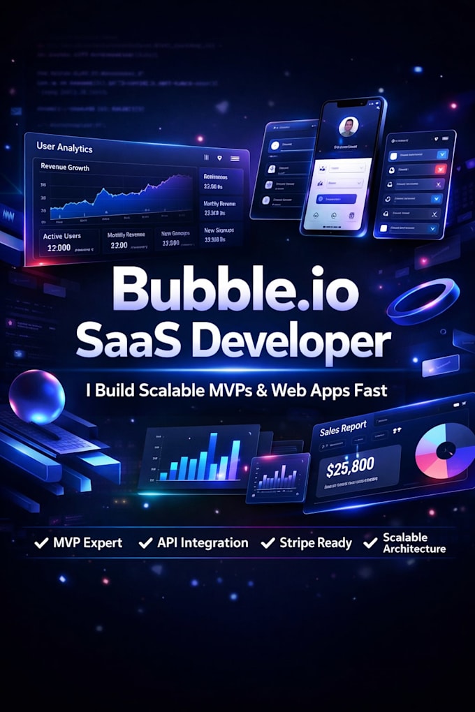 Build your bubble io mvp or saas web app professionally by Jarvisbrok ...
