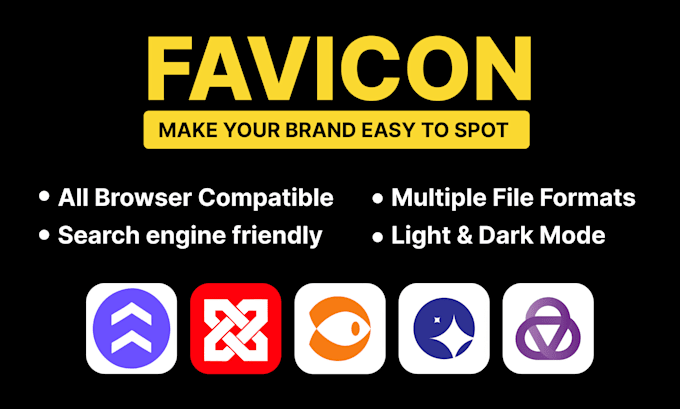 custom favicon and saas website app icon design