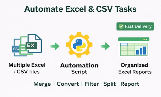 automate your excel and CSV tasks using python