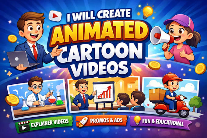 3d cartoon animation videos