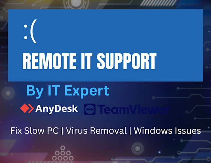 provide professional remote IT support for any PC or laptop issue
