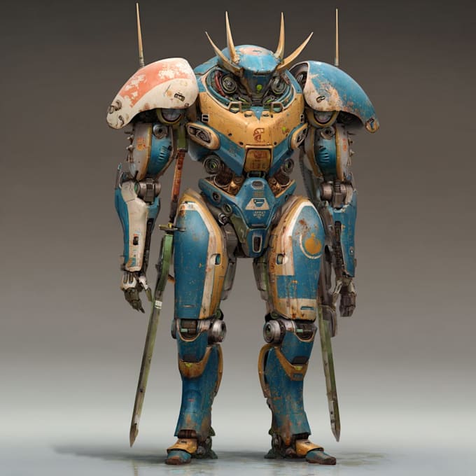 make robots and concept art of futuristic mecha