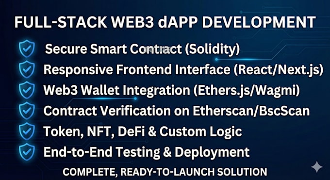 build a full stack web3 dapp and smart contract