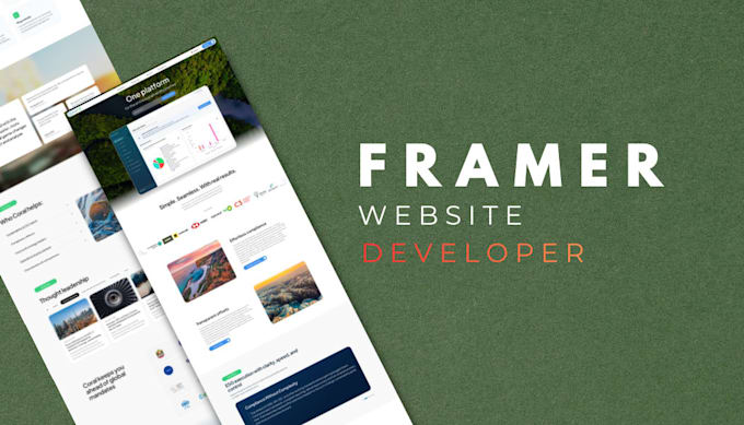 create framer website, webflow website, framer landing page as webflow developer