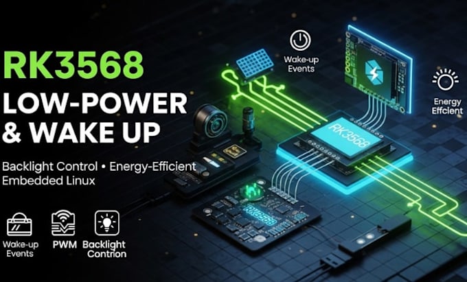 implement low power modes, wake up and  backlight control on rk3568 sbc