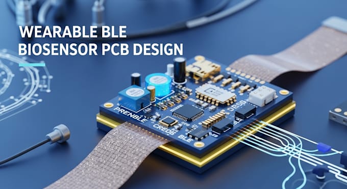 design wearable ble electrochemical biosensor pcb with firmware