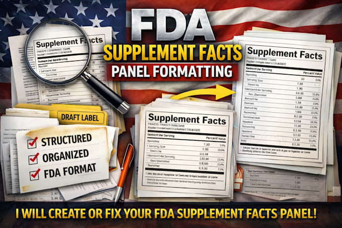 create or fix your fda supplement facts panel format