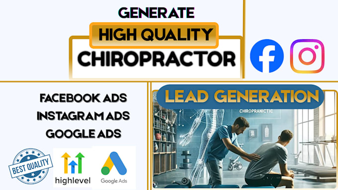 generate chiropractors leads physicalclinic leads facebook ads chiropractors