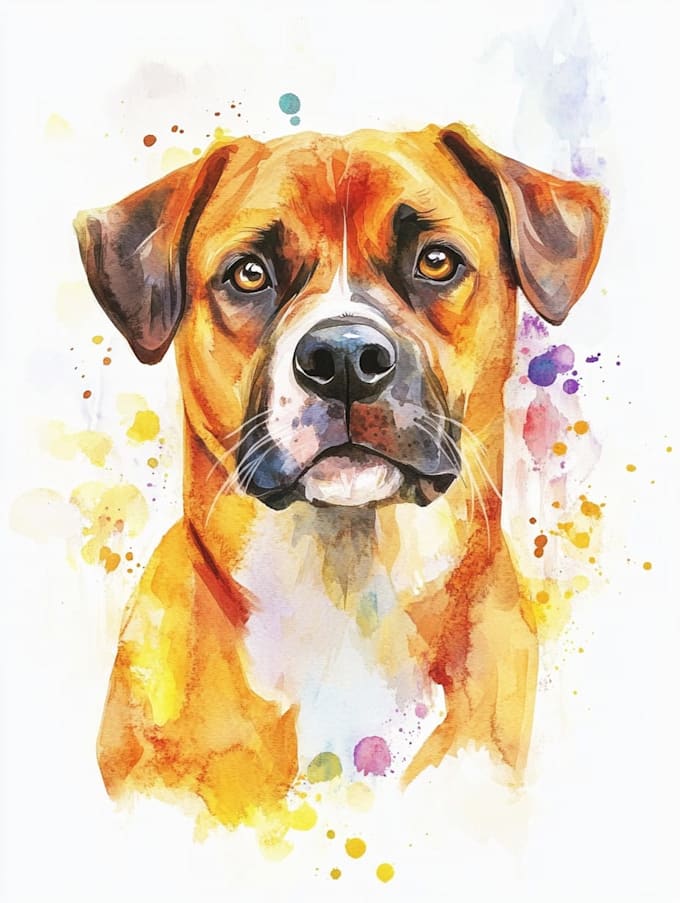 draw a cute pet, cat, dog portrait