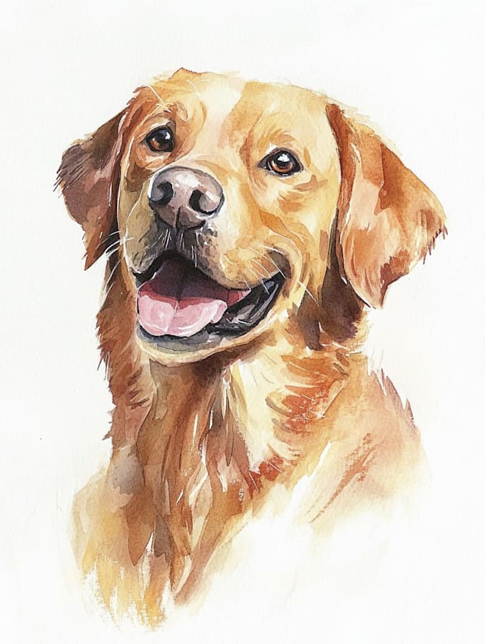 create a custom pet portrait, dog, cat