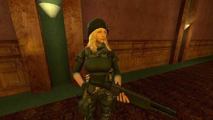 create or port custom playermodel for l4d2, skyrim, custom vrchat model and gmod