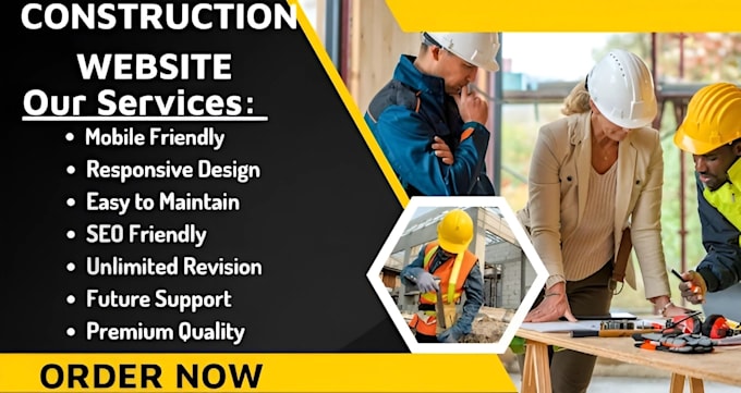 design construction website, handyman website, hvac website, cleaning website