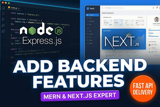 add a backend feature or API endpoint to your mern or nextjs saas