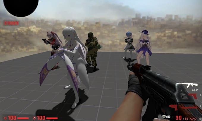 do vrchat avatar, edit sfm, mmd, port model, tf2 and l4d2 player model avatar