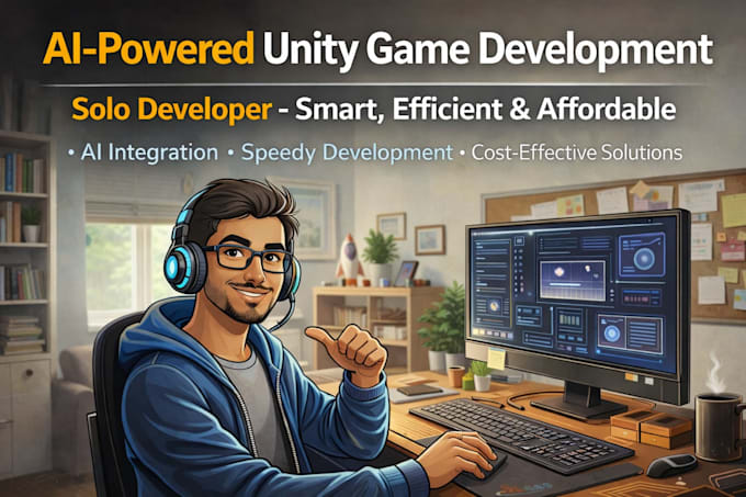 develop a 2d and 3d  unity mobile game for android and ios