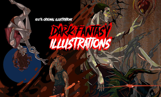 create a dark fantasy character illustration