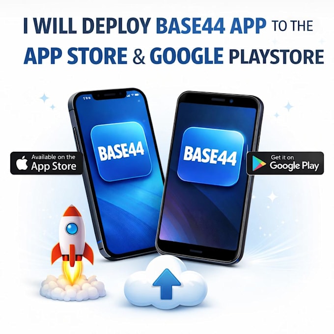 deploy base44 app to the app store and google play store