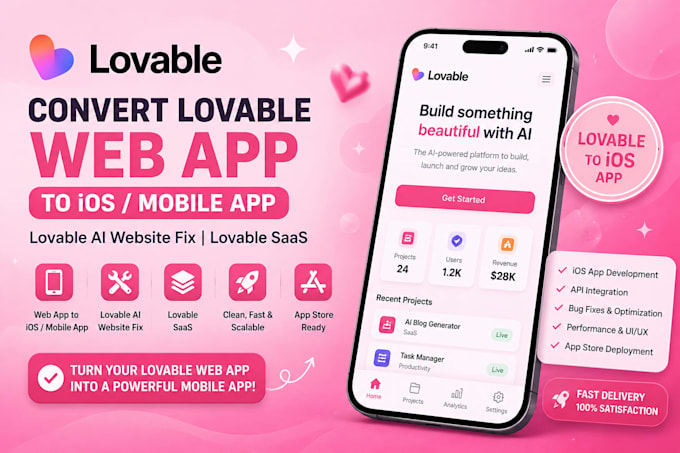 convert lovable web app to ios mobile app base44 fix lovable supabase saas mvp