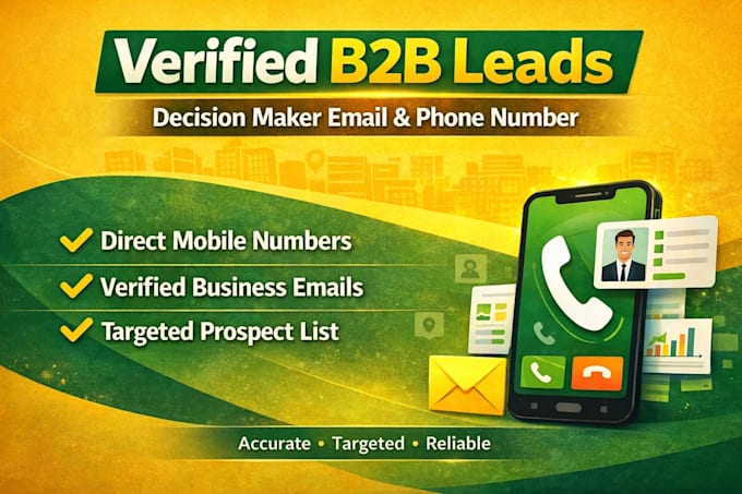 find direct phone number, decision maker mobile number and b2b email list