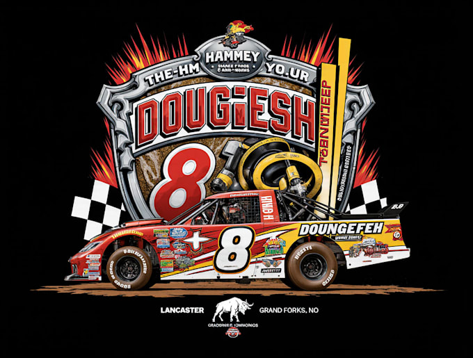 Moder Racing Logo Design modern racing car logo and custom t shirt design for your brand ...
