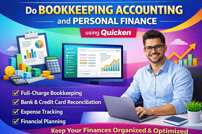 do bookkeeping accounting and personal finance using quicken