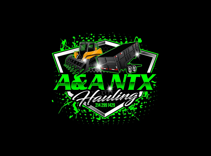 create awesome and gorgeous dump trailer logo design