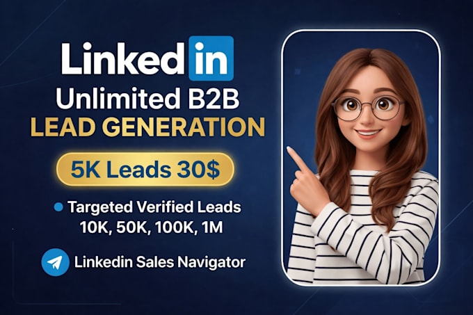 be you linkedin b2b lead creative virtual assistant