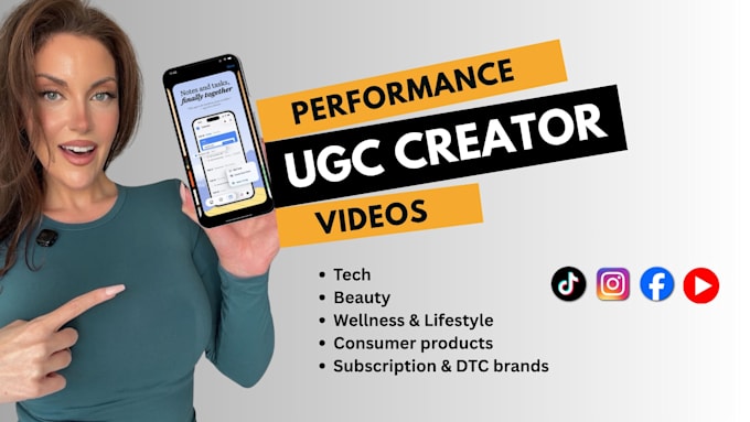 create quality female ugc video ads