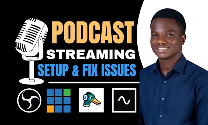 set up or fix your podcast and live stream professionally