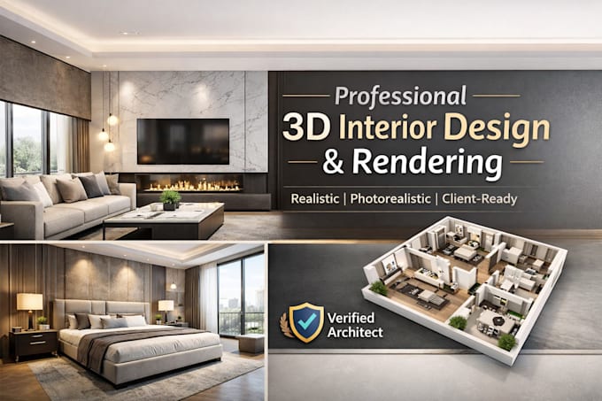 Do 3d modelling, interior design and realistic 3d rendering using revit ...