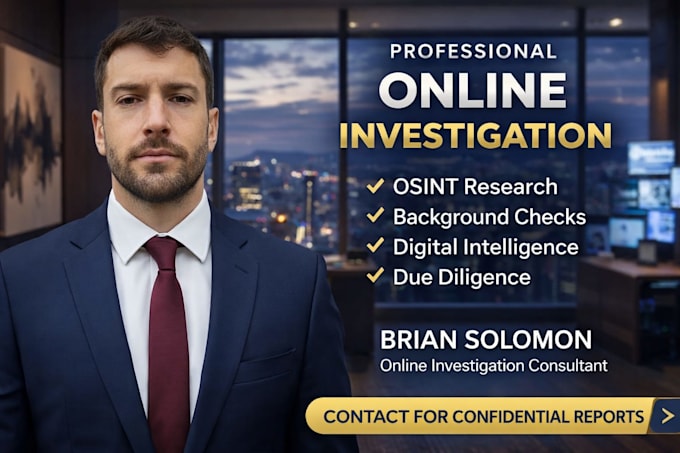 perform advanced online investigation and digital intelligence analysis