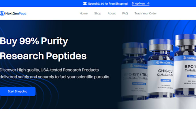 build fda compliant peptide website, research peptide store, sarms website