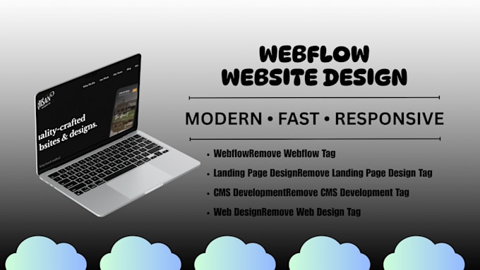 create 3d animated interactive webflow website with spline, gsap, landing page