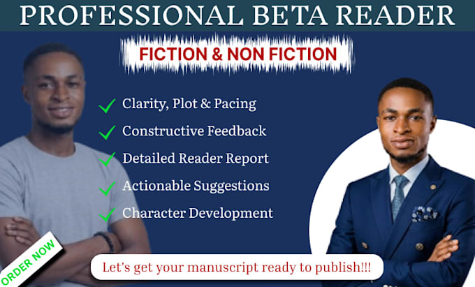 beta read your fiction manuscript, give honest feedback