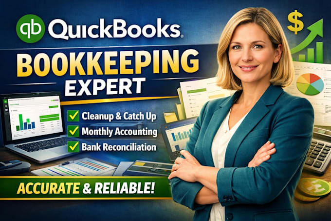 do quickbooks bookkeeping, cleanup, and monthly accounting