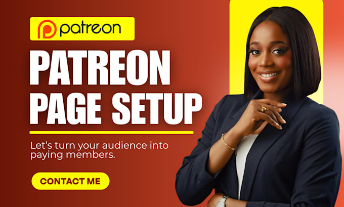 do complete patreon page setup, branding, and monetization