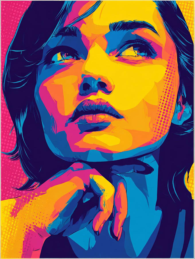 do digital handrawn wpap pop art