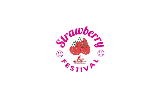 design classic strawberry festival logo