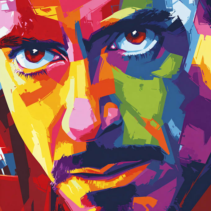 design an amazing superhero pop art