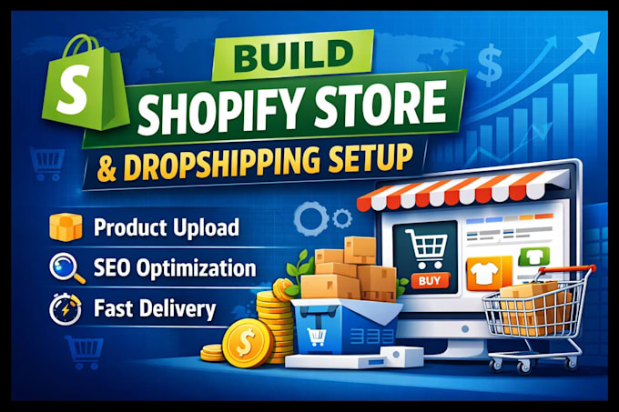 build professional shopify store and dropshipping setup