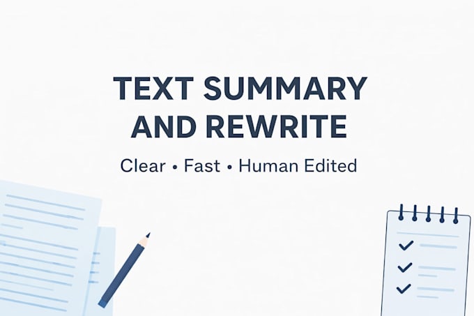 summarize, rewrite and improve your text clearly and professionally